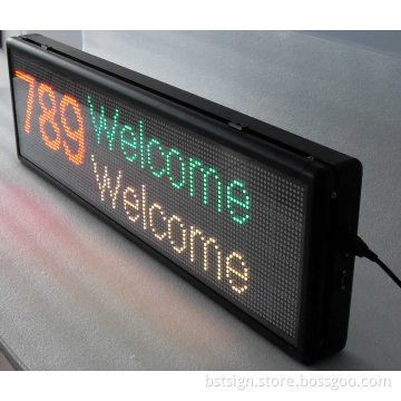 P7.62mm Dual Color Programmable Indoor Scrollingled Sign